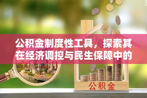 永顺公积金制度性工具，探索其在经济调控与民生保障中的重要作用